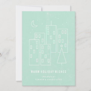 Weihnachten in der City Holiday Card - Minze