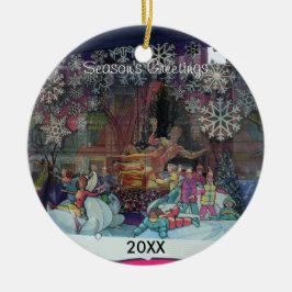 Weihnachten in der City Store Window Ornament