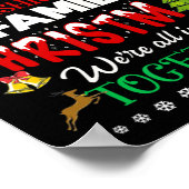 Weihnachten in der Familie sind wir alle froh Poster (Ecke)