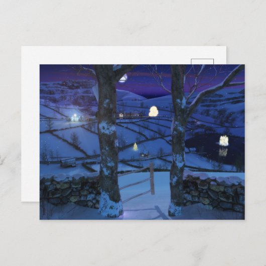 Weihnachten in der Glen Postkarte (Vorne/Hinten)