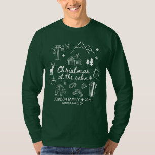 Weihnachten in der Hütte Familien-Gruppe T-Shirt