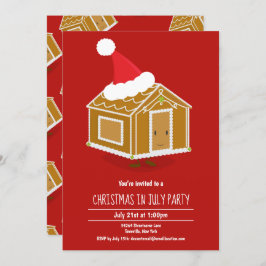 Weihnachten in der Juli-Party Einladung