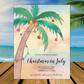 Weihnachten in der Juli-Party Einladung Postkarte