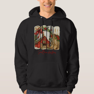 Weihnachten in der Kleinstadt - Rustikale Scheune Hoodie