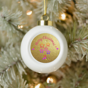 Weihnachten in der Musik Keramik Kugel-Ornament