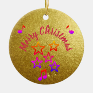 Weihnachten in der Musik Keramik Ornament