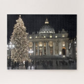 Weihnachten in der Nacht auf dem St. Peters Square Puzzle (Horizontal)