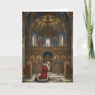 Weihnachten in der östorthodoxen Kirche Weihnachte Karte