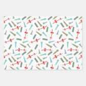 Weihnachten in der Personalisierten Architektur vo Geschenkpapier Set (Vorderseite)