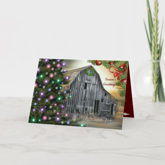 Weihnachten in der Scheune (Vorderseite)