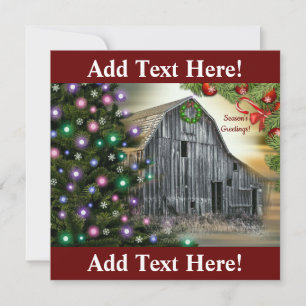 Weihnachten in der Scheune Dankeskarte