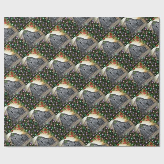 Weihnachten in der Scheune Geschenkpapier (Flach)