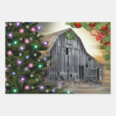 Weihnachten in der Scheune Geschenkpapier Set (Vorderseite 3)