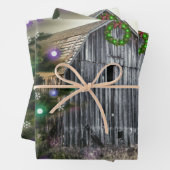 Weihnachten in der Scheune Geschenkpapier Set (Beispiel)
