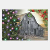 Weihnachten in der Scheune Geschenkpapier Set (Vorderseite)