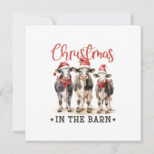 Weihnachten in der Scheune Rustikale Kühe in Weihn (Vorderseite)