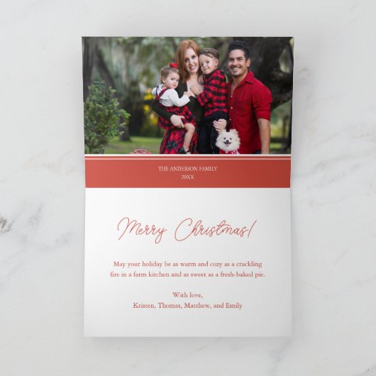 Weihnachten in der Scheune Rustikale Kühe in Weihn (Innenseite)