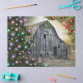 Weihnachten in der Scheune Seidenpapier (Basteln)