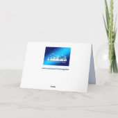 Weihnachten in der Stadt Grußkarte Karte (Rückseite)