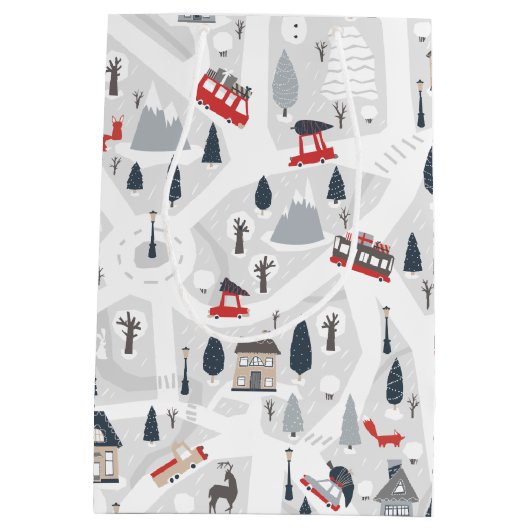 Weihnachten in der Stadt Mittlere Geschenktüte (Rückseite)