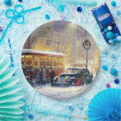 Weihnachten in der Stadt Pappteller (Party)