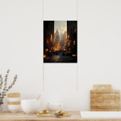 Weihnachten in der Stadt Poster (Küche)