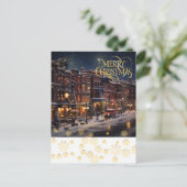 Weihnachten in der Stadt. Postkarte (Stehend Vorderseite)