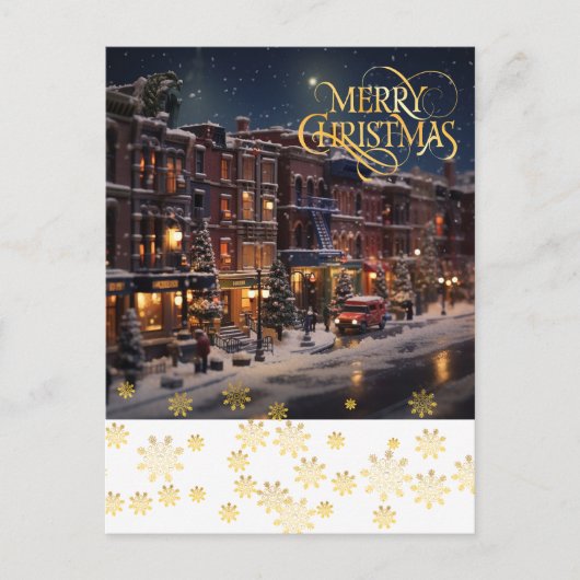 Weihnachten in der Stadt. Postkarte (Vorderseite)