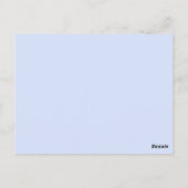 Weihnachten in der Stadt Postkarte (Rückseite)