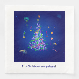 Weihnachten in der Tiefsee Serviette