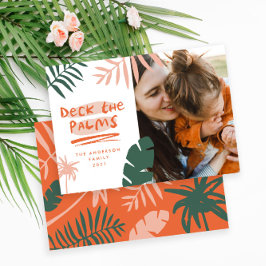 Weihnachten in der tropischen Palme Modernes Foto