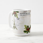 Weihnachten in der Turm-Kaffee-Tasse Paris Eiffel Kaffeetasse (Vorderseite Links)