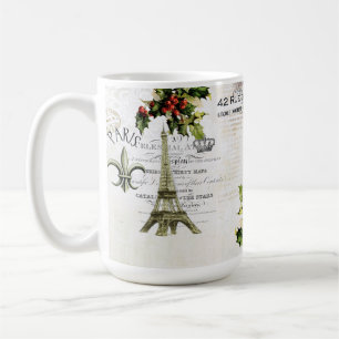 Weihnachten in der Turm-Kaffee-Tasse Paris Eiffel Kaffeetasse