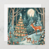 Weihnachten in der WaldlandschaftsIllustration (Vorne/Hinten)