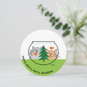 Weihnachten in der Weihnachtskarte (Stehend Vorderseite)