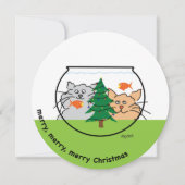 Weihnachten in der Weihnachtskarte (Vorderseite)