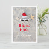 Weihnachten in der Weihnachtsmannmütze im Juli (Stehend Vorderseite)