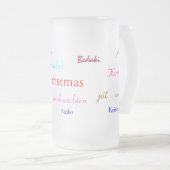 Weihnachten in der Welt Mattiert Mattglas Bierglas (VorderseiteRechts)