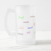 Weihnachten in der Welt Mattiert Mattglas Bierglas (Links)