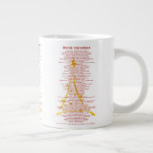 Weihnachten in der Welt - verschiedene Sprachen Jumbo-Tasse (Rechts)