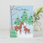 Weihnachten in der Woods Flat Holiday Card (Stehend Vorderseite)