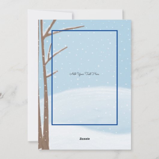 Weihnachten in der Woods Flat Holiday Card (Rückseite)