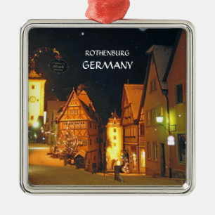 WEIHNACHTEN IN DEUTSCHLAND SILBERNES ORNAMENT