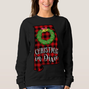 Weihnachten in Dixie Alabama Buffalo Roter Kariert Sweatshirt