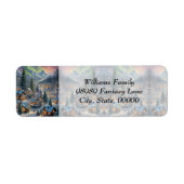 Weihnachten in einem Bergdorf, Polarlichter (Vorne)