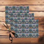 Weihnachten in einem Bergdorf, Polarlichter Seidenpapier