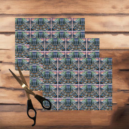 Weihnachten in einem Bergdorf, Polarlichter Seidenpapier