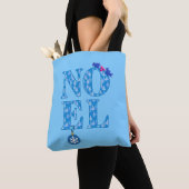 WEIHNACHTEN in einem Bluweihnachtsbaummuster Tasche (Von Nahem)