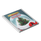 Weihnachten in einem Glas! niedlicher Weihnachtsba Notizblock (angewinkelt)