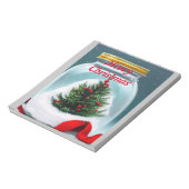 Weihnachten in einem Glas! niedlicher Weihnachtsba Notizblock (Rotiert)